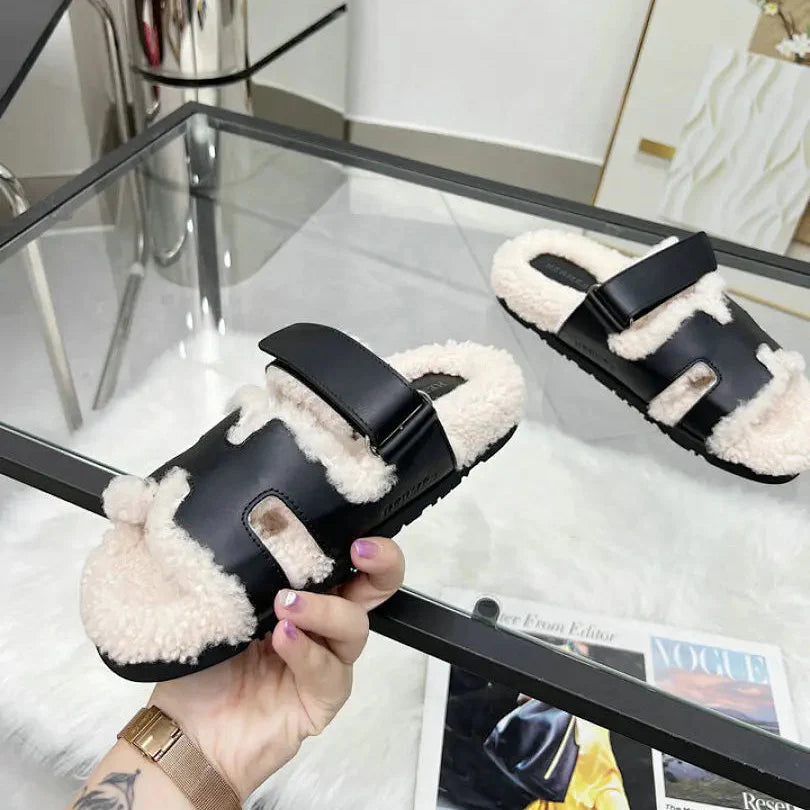 Hermes - Sandale Luxe en Peau de Mouton