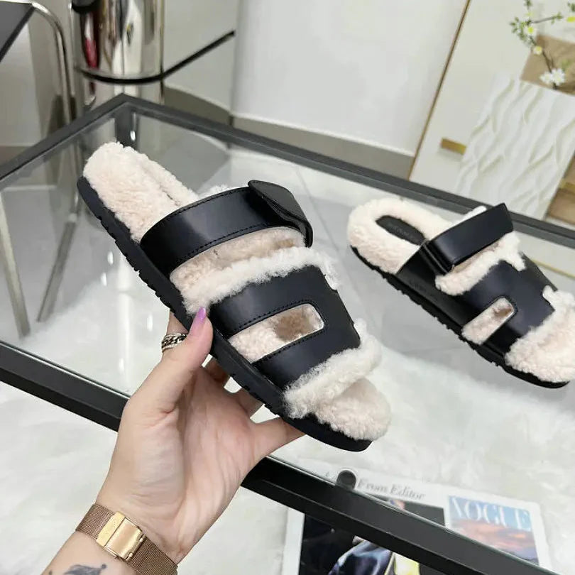 Hermes - Sandale Luxe en Peau de Mouton